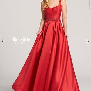 Ellie Wilde Red Prom Dress